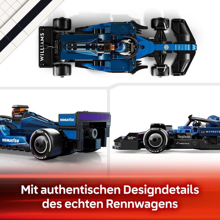 Produktbild: LEGO Speed Champions Williams Racing FW46 F1 Rennauto Spielzeug 77249