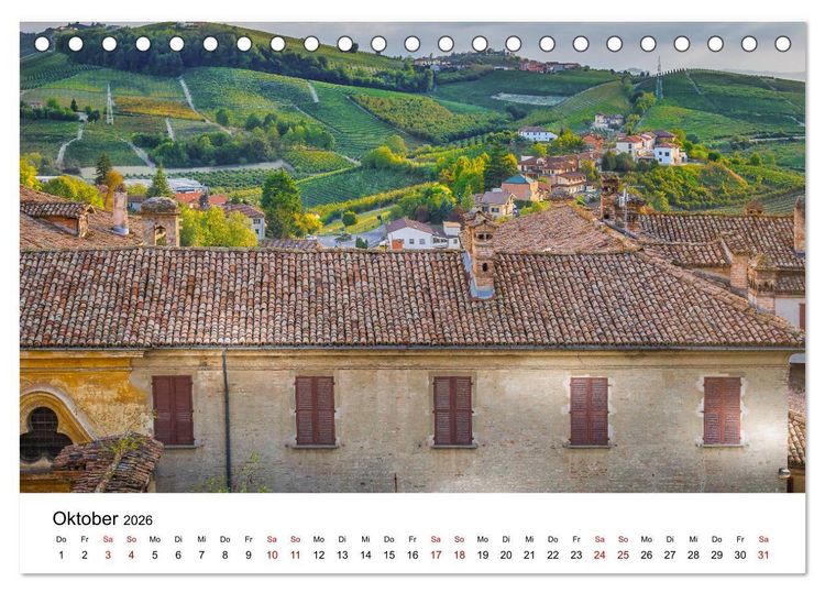 Produktbild: Piemont und Turin (Tischkalender 2026 DIN A5 quer), CALVENDO Monatskalender