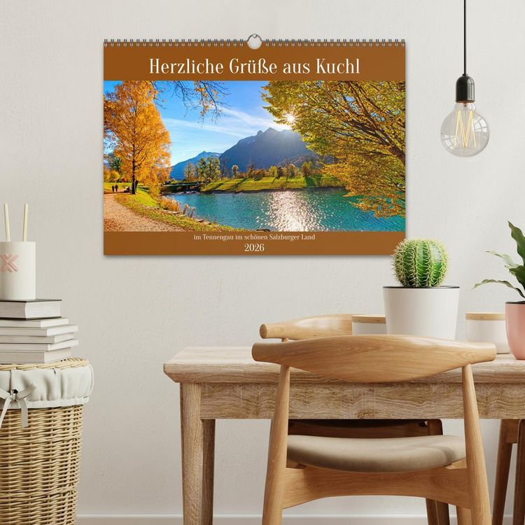 Produktbild: Herzliche Gr&uuml;&szlig;e aus Kuchl (Wandkalender 2026 DIN A3 quer), CALVENDO Monatskalender