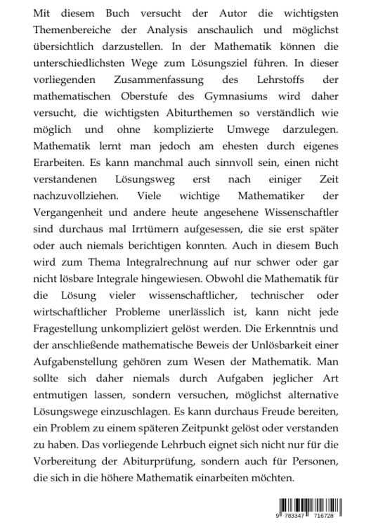 Produktbild: Mathematik-Abitur Band 1