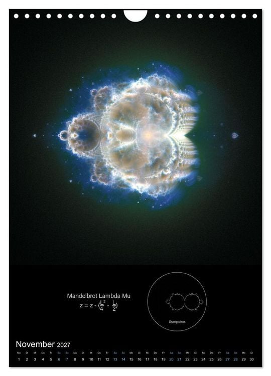 Produktbild: Buddhabrot fractal art (Wandkalender 2027 DIN A4 hoch), CALVENDO Monatskalender