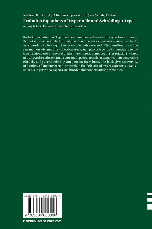 Produktbild: Evolution Equations of Hyperbolic and Schr&ouml;dinger Type