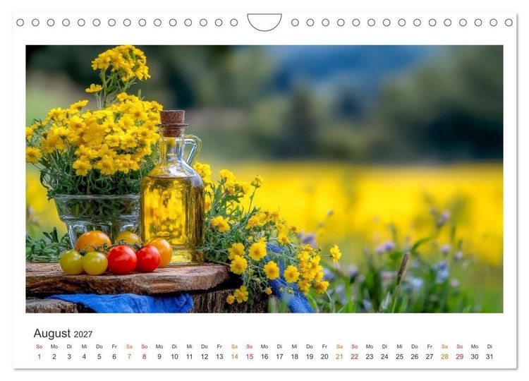 Produktbild: K&uuml;chenkalender - &Ouml;L-Welten (Wandkalender 2027 DIN A4 quer), CALVENDO Monatskalender
