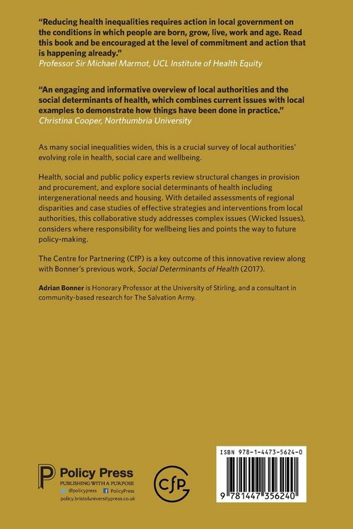 Produktbild: Local Authorities and the Social Determinants of Health
