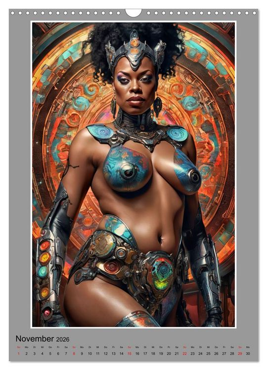Produktbild: Elegante Cyborgs (Wandkalender 2026 DIN A3 hoch), CALVENDO Monatskalender