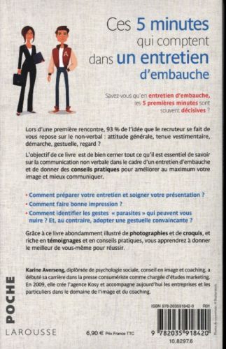 Produktbild: Ces 5 minutes qui comptent dans un entretien d'embauche