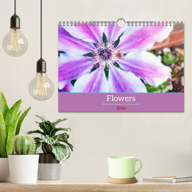 Produktbild: Vibrancy of flowers (Wall Calendar 2026 DIN A4 landscape), CALVENDO 12 Month Wall Calendar