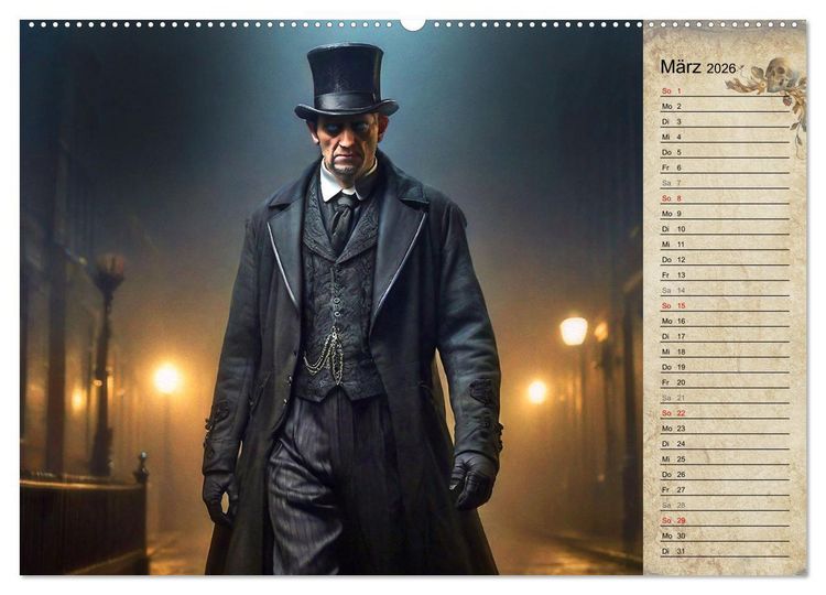 Produktbild: Viktorianische Schrecken (Wandkalender 2026 DIN A2 quer), CALVENDO Monatskalender