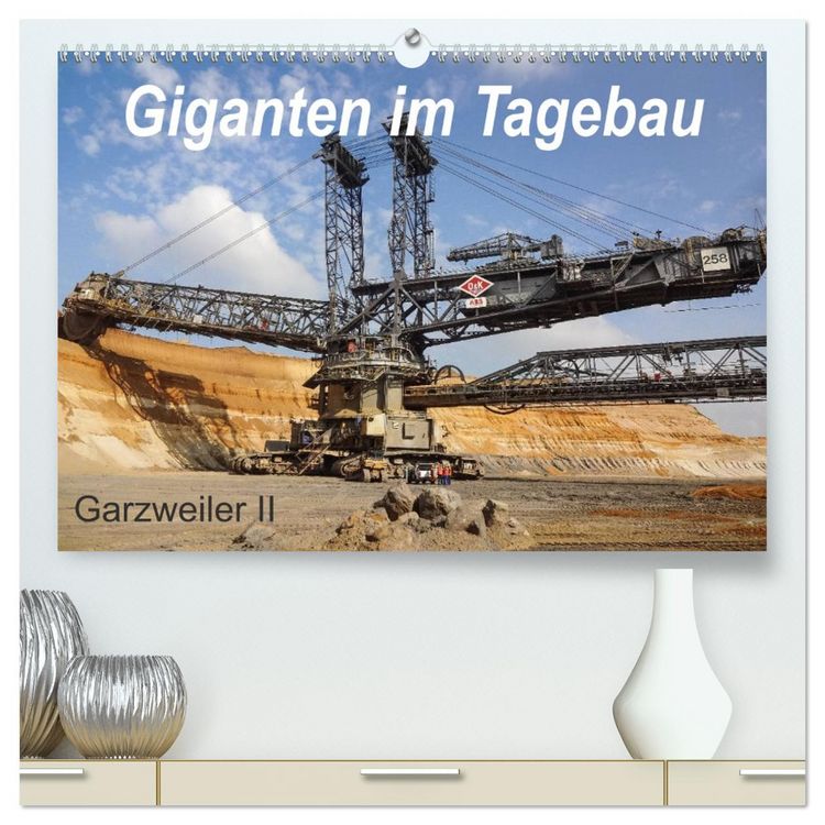 Produktbild: Giganten im Tagebau Garzweiler II (hochwertiger Premium Wandkalender 2026 DIN A2 quer), Kunstdruck in Hochglanz