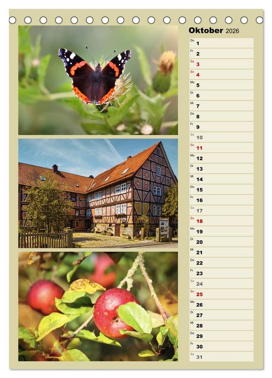 Produktbild: Hessisch Lichtenau (Tischkalender 2026 DIN A5 hoch), CALVENDO Monatskalender