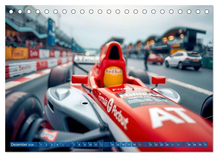 Produktbild: Formel 1 Boxenstopp (Tischkalender 2026 DIN A5 quer), CALVENDO Monatskalender