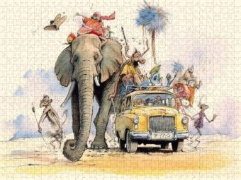 Produktbild: CALVENDO Puzzle Mit dem Auto unterwegs | 1000 Teile Lege-Gr&ouml;&szlig;e 64x48cm Foto-Puzzle f&uuml;r gl&uuml;ckliche Stunden