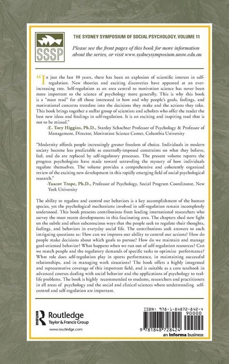 Produktbild: Psychology of Self-Regulation