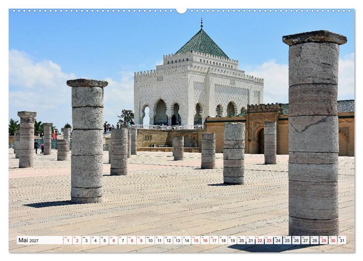 Produktbild: MAROKKOS K&Ouml;NIGSST&Auml;DTE (hochwertiger Premium Wandkalender 2027 DIN A2 quer), Kunstdruck in Hochglanz
