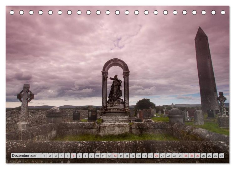 Produktbild: IRLAND - Geheimnisvolle Abteien (Tischkalender 2026 DIN A5 quer), CALVENDO Monatskalender