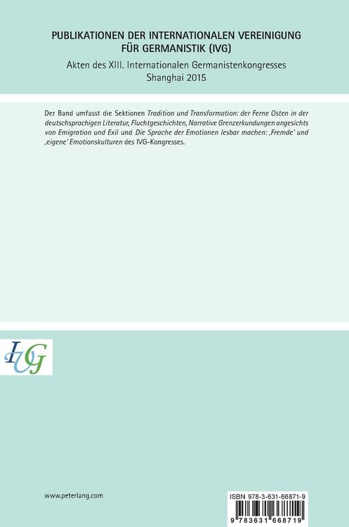 Produktbild: Akten des XIII. Internationalen Germanistenkongresses Shanghai 2015 - Germanistik zwischen Tradition und Innovation