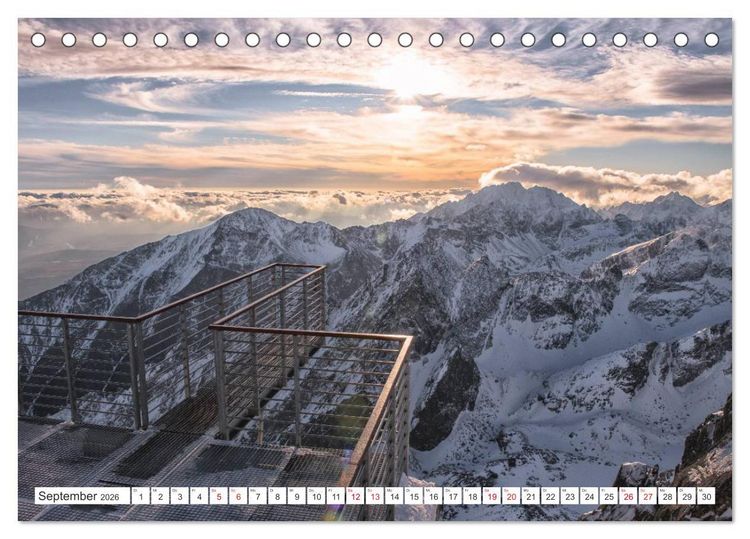 Produktbild: Slowakei - Die Sch&ouml;nheit der Tatra Gebirge (Tischkalender 2026 DIN A5 quer), CALVENDO Monatskalender