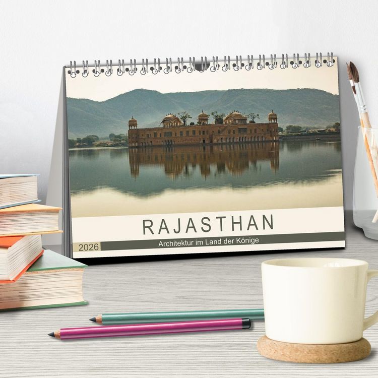 Produktbild: Rajasthan - Architektur im Land der K&ouml;nige (Tischkalender 2026 DIN A5 quer), CALVENDO Monatskalender