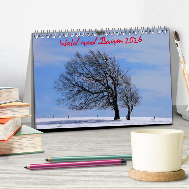 Produktbild: Wald und Baum 2026 (Tischkalender 2026 DIN A5 quer), CALVENDO Monatskalender