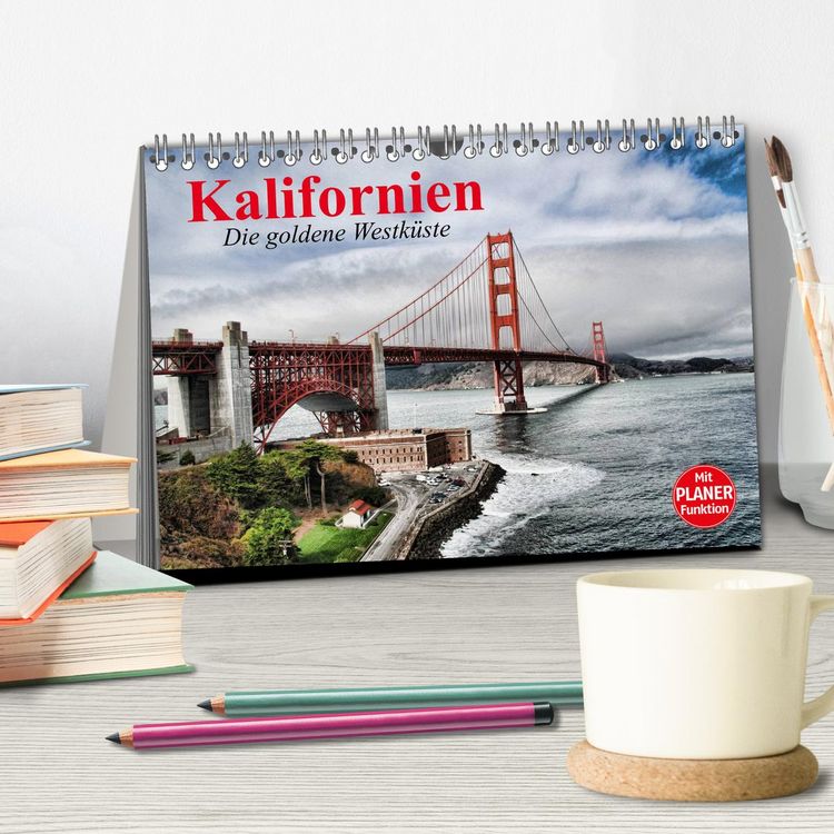 Produktbild: Kalifornien. Die goldene Westk&uuml;ste (Tischkalender 2026 DIN A5 quer), CALVENDO Monatskalender