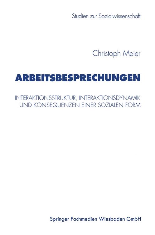 Produktbild: Arbeitsbesprechungen