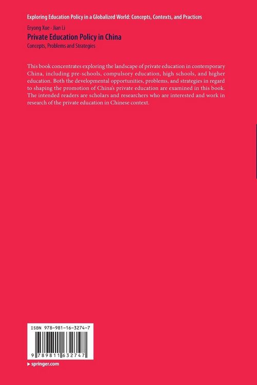 Produktbild: Private Education Policy in China
