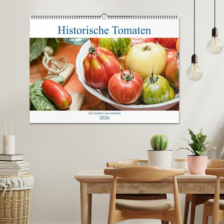Produktbild: Historische Tomaten - Alte Sch&auml;tze neu entdeckt (Wandkalender 2026 DIN A2 quer), CALVENDO Monatskalender