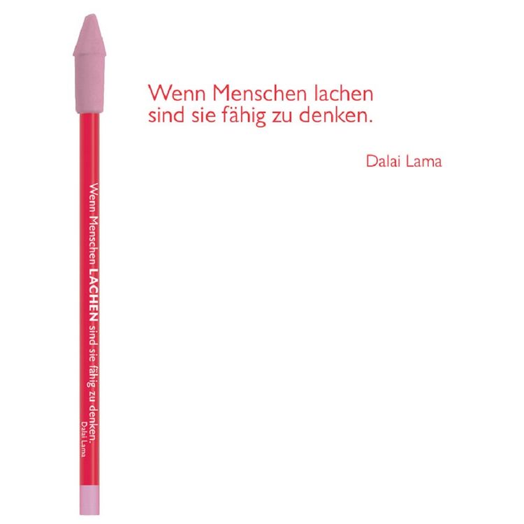 Produktbild: Bleistift rot Dalai Lama, Lachen
