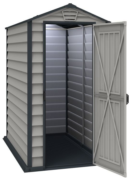 Produktbild: Kunststoff Ger&auml;tehaus 104x180 Gartenhaus Dreht&uuml;r