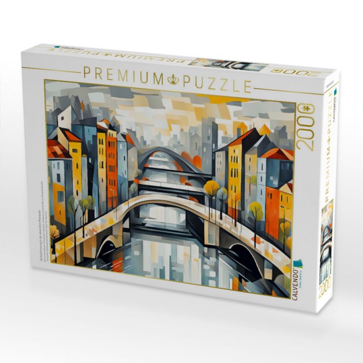Produktbild: CALVENDO Puzzle Herbststimmung in der abstrakten Metropole | 2000 Teile Lege-Gr&ouml;&szlig;e 90x67cm Foto-Puzzle f&uuml;r gl&uuml;ckliche Stunden