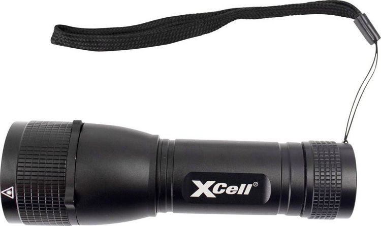 Produktbild: XCell 146362 146362 LED Taschenlampe mit Handschlaufe, mit Holster, mit Stroboskopmodus batteriebetrieben 500 lm 7 h 179 g