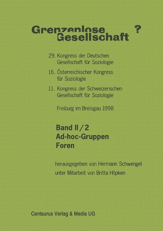 Produktbild: Grenzenlose Gesellschaft