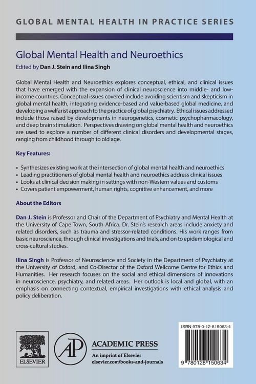 Produktbild: Global Mental Health and Neuroethics