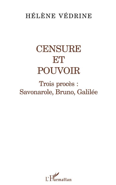 Produktbild: Censure Et Pouvoir