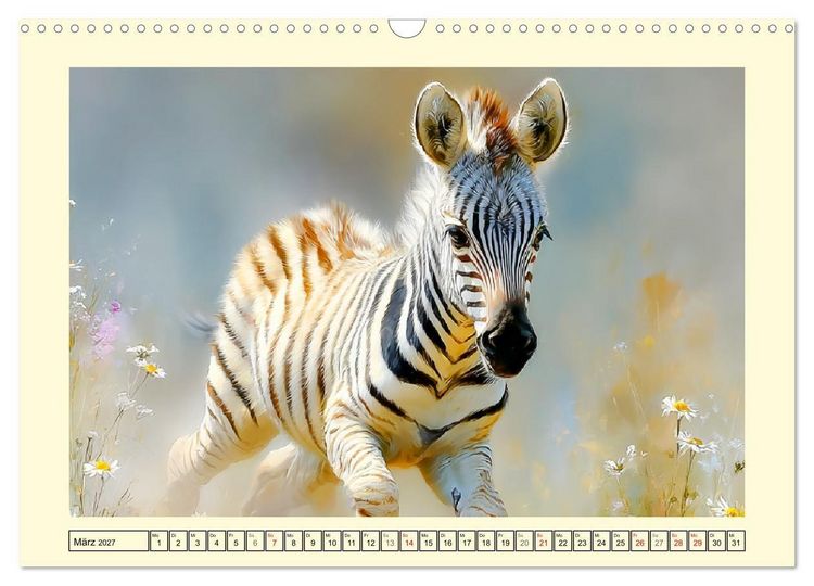 Produktbild: Wunder der Savanne. Afrikas Tierkinder im Licht der Sonne (Wandkalender 2027 DIN A3 quer), CALVENDO Monatskalender