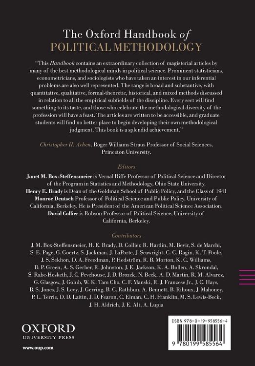 Produktbild: Oxford Handbook of Political Methodology