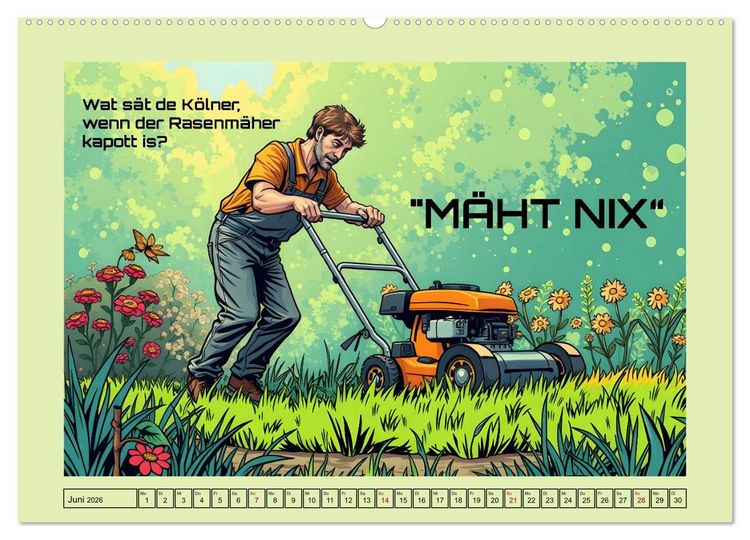 Produktbild: K&ouml;lscher Frohsinn auf K&ouml;lsch (Wandkalender 2026 DIN A2 quer), CALVENDO Monatskalender