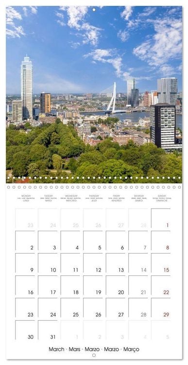 Produktbild: ROTTERDAM Highlights (Wall Calendar 2026 12 &times; 12 Inch) CALVENDO 12 Month Wall Calendar