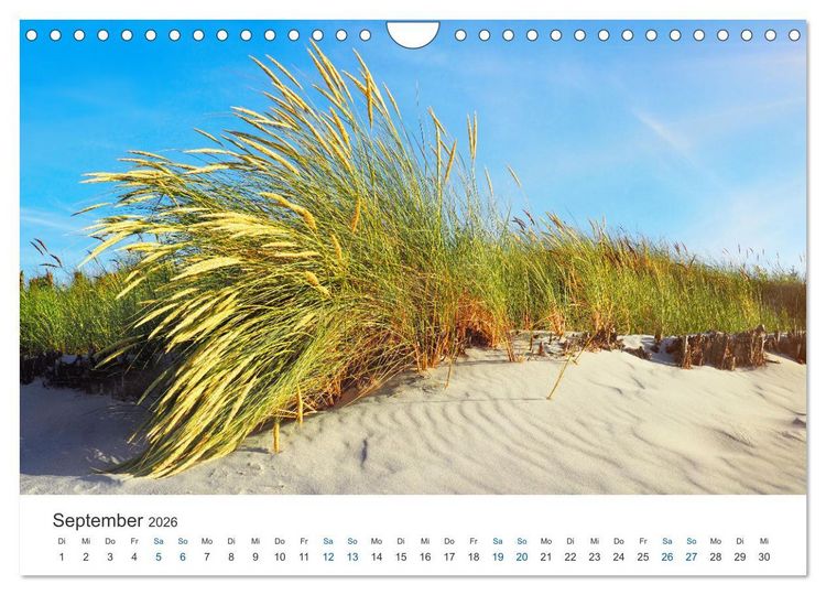 Produktbild: Deutsche K&uuml;ste - Nordsee und Ostsee (Wandkalender 2026 DIN A4 quer), CALVENDO Monatskalender