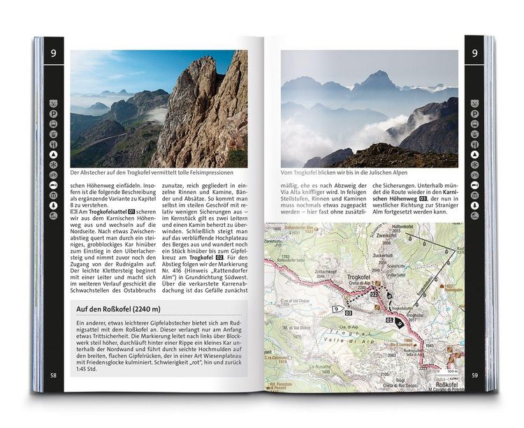 Produktbild: KOMPASS Wanderf&uuml;hrer Karnischer H&ouml;henweg, Von Th&ouml;rl-Maglern nach Sillian, Mit Varianten und Gipfeln, 28 Touren