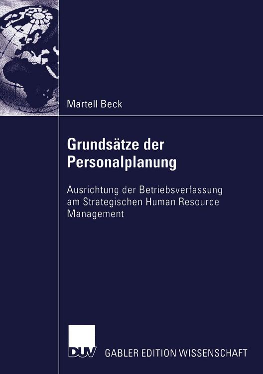 Produktbild: Grunds&auml;tze der Personalplanung