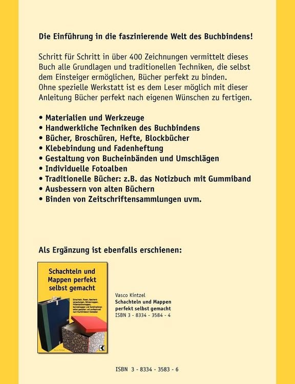 Produktbild: B&uuml;cher perfekt selbst binden