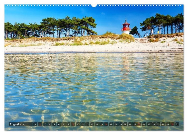 Produktbild: Sch&ouml;ne Ostsee - Impressionen &uuml;bers Jahr (hochwertiger Premium Wandkalender 2026 DIN A2 quer), Kunstdruck in Hochglanz