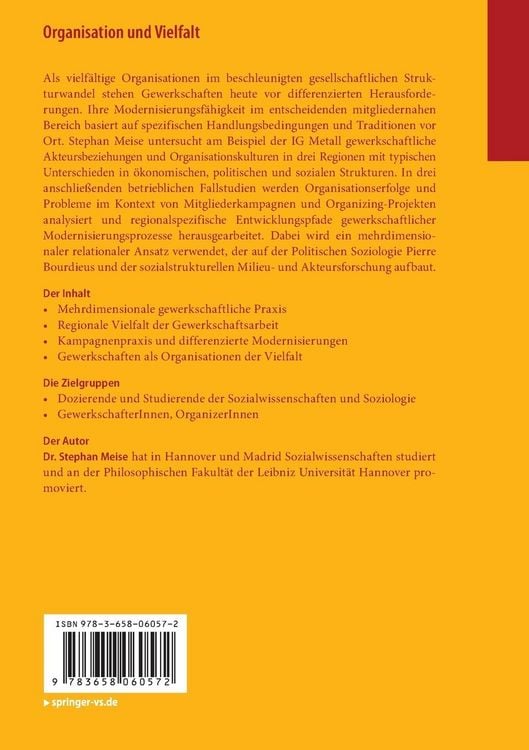 Produktbild: Organisation und Vielfalt