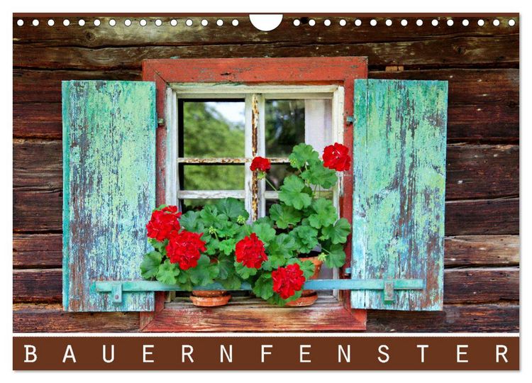 Produktbild: Bauernfenster (Wandkalender 2026 DIN A4 quer), CALVENDO Monatskalender