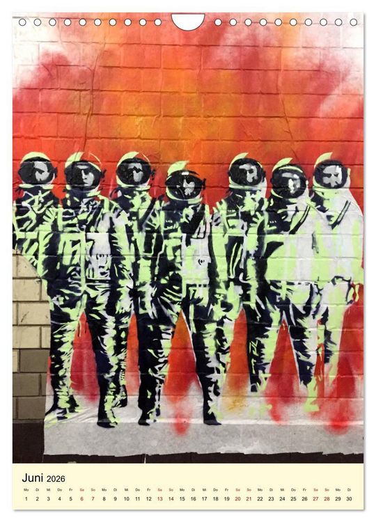 Produktbild: Hamburg StreetArt (Wandkalender 2026 DIN A4 hoch), CALVENDO Monatskalender