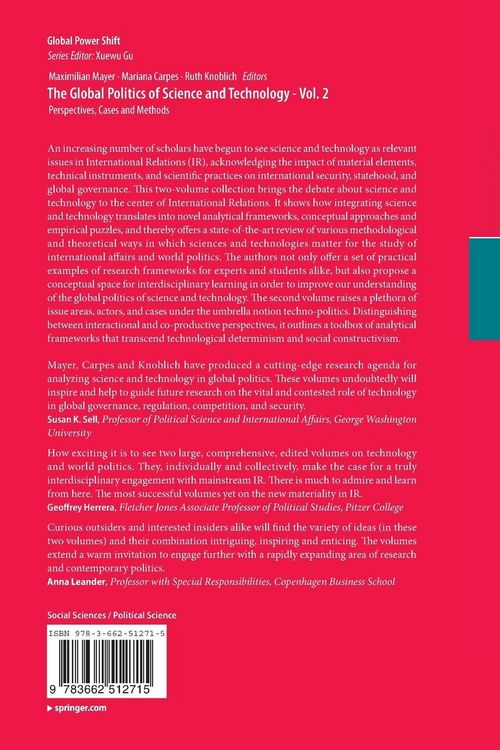 Produktbild: The Global Politics of Science and Technology - Vol. 2