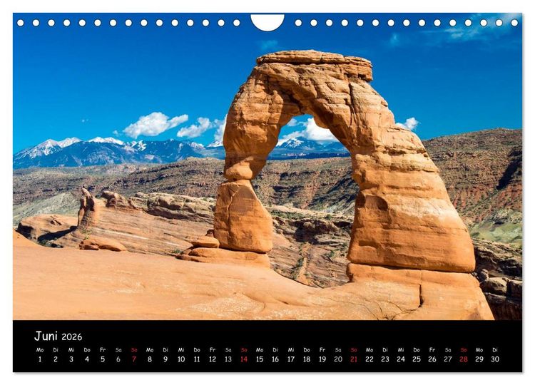 Produktbild: Traumlandschaften im Westen der USA (Wandkalender 2026 DIN A4 quer), CALVENDO Monatskalender