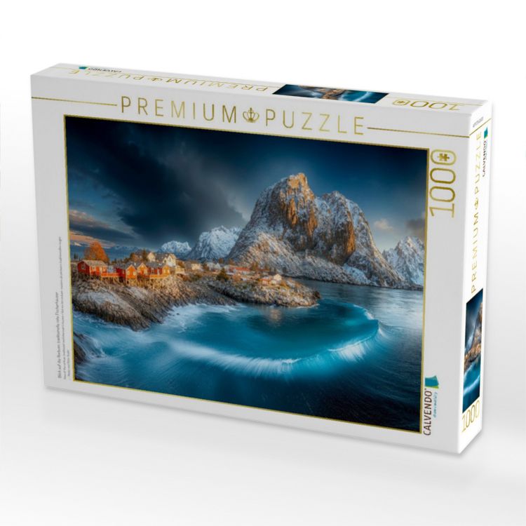 Produktbild: CALVENDO Puzzle Blick auf die Rorbuer, traditionelle rote Fischerh&auml;user | 1000 Teile Lege-Gr&ouml;&szlig;e 64x48cm Foto-Puzzle f&uuml;r gl&uuml;ckliche Stunden