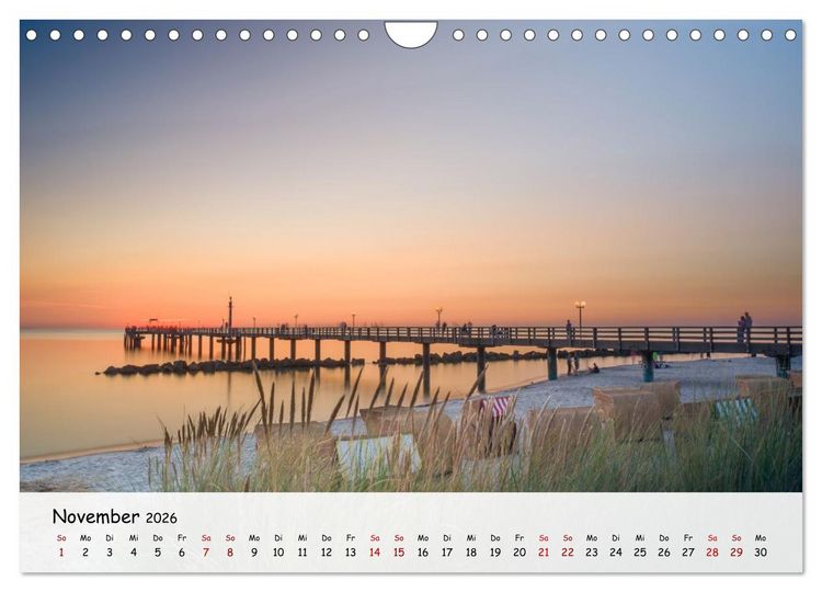 Produktbild: Fischland-Dar&szlig;-Zingst - Zwischen Bodden und Ostsee (Wandkalender 2026 DIN A4 quer), CALVENDO Monatskalender